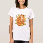 Fox met 9 Fox-staart T-shirt (Voorkant)