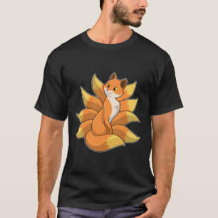 Fox met 9 Fox-staart T-shirt