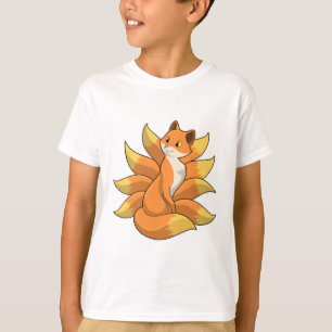 Fox met 9 Fox-staart T-shirt