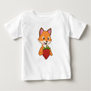 Fox met aardbei