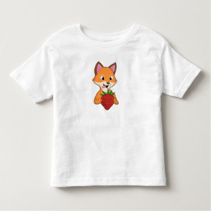 Fox met aardbei kinder shirts