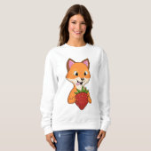 Fox met aardbei trui (Voorkant volledig)