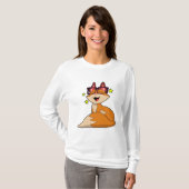 Fox met bril t-shirt (Voorkant volledig)