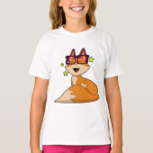 Fox met bril t-shirt (Voorkant)