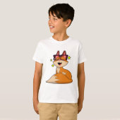 Fox met bril t-shirt (Voorkant volledig)