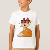 Fox met bril t-shirt (Voorkant)
