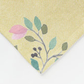 Fox met Butterflies en Roze bloemen Fleece Deken (Hoek)