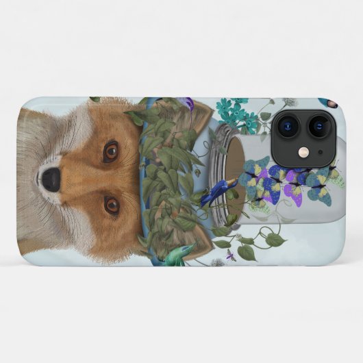 Fox met Butterfly Bell Jar Case-Mate iPhone Case (Achterkant (horizontaal))