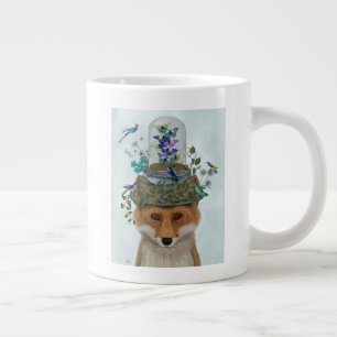 Fox met Butterfly Bell Jar Grote Koffiekop