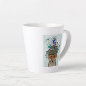 Fox met Butterfly Bell Jar Latte Mok (Rechterhoek)