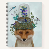 Fox met Butterfly Bell Jar Notitieboek (Voorkant)