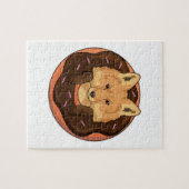 Fox met Donut Legpuzzel (Horizontaal)