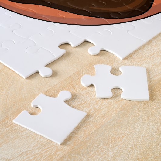 Fox met Donut Legpuzzel (Zijkant)