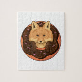 Fox met Donut Legpuzzel (Verticaal)