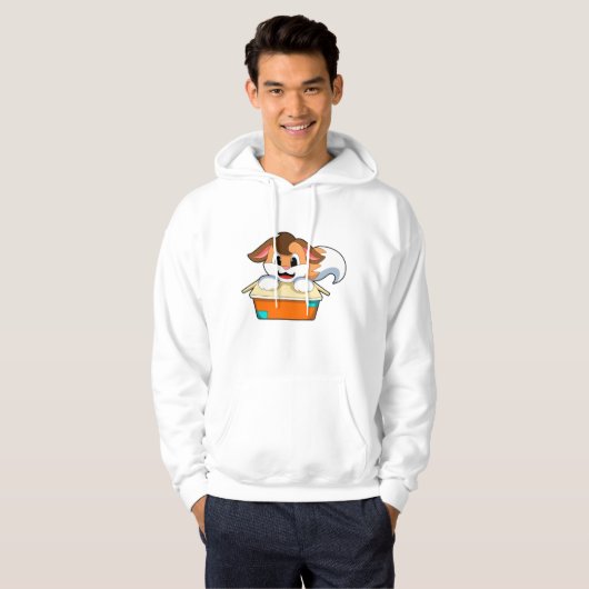 Fox met doos hoodie (Voorkant volledig)
