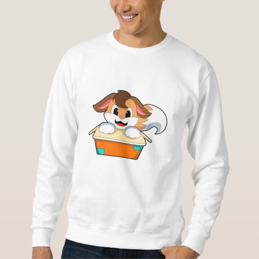 Fox met doos trui (Voorkant)