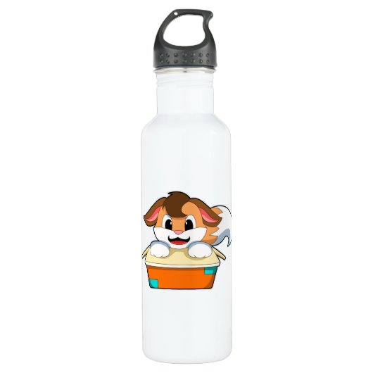 Fox met doos waterfles  (Voorkant)