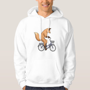 Fox met fiets hoodie