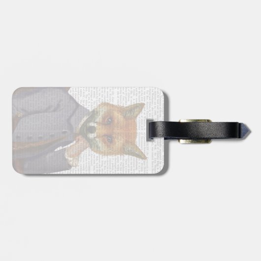 Fox met flet 2 bagagelabel (Achterkant horizontaal)