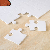 Fox met handdoeken en penseel legpuzzel (Zijkant)