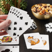 Fox met hart pokerkaarten (Insitu)