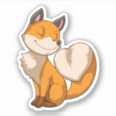 Fox met hart sticker (Voorkant)