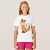 Fox met hart t-shirt (Voorkant volledig)