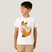 Fox met hart t-shirt (Voorkant volledig)