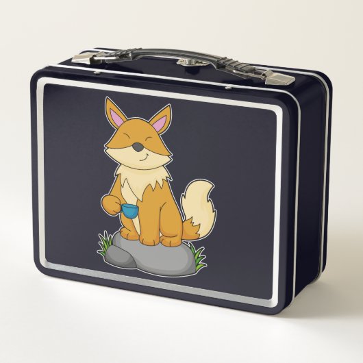Fox met koffiebeker (Achterkant)
