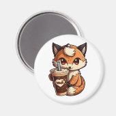Fox met kop magneet (Voorkant / Achterkant)