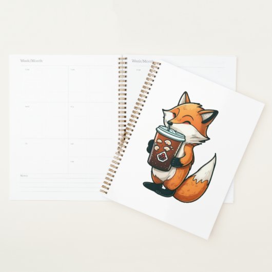 Fox met kop planner (Display)
