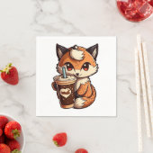 Fox met kop servet (Insitu)