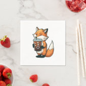 Fox met kop servet (Insitu)