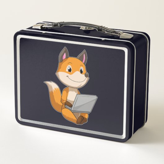 Fox met laptop (Achterkant)