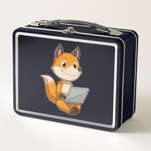 Fox met laptop (Voorkant)