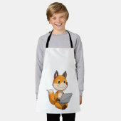 Fox met laptop schort (Gedragen)