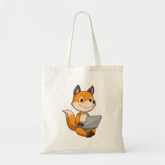 Fox met laptop tote bag (Voorkant)