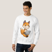 Fox met laptop trui (Voorkant volledig)