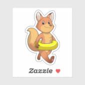 Fox met Lifebuoy Sticker (Vel)