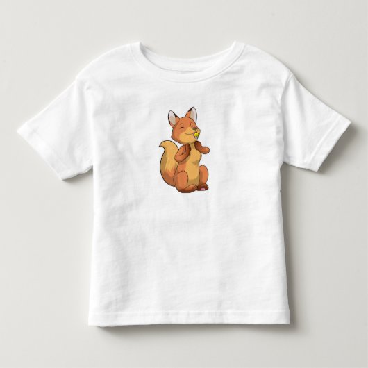 Fox met Lollipop Kinder Shirts (Voorkant)