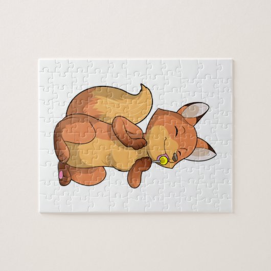 Fox met Lollipop Legpuzzel (Horizontaal)