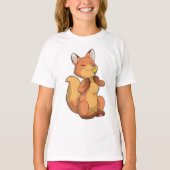Fox met Lollipop T-shirt (Voorkant)