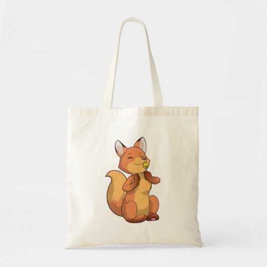Fox met Lollipop Tote Bag (Voorkant)
