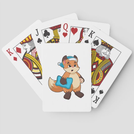 Fox met Nightcap Pokerkaarten (Achterkant)