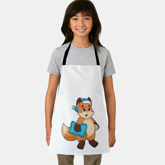 Fox met Nightcap Schort (Insitu)