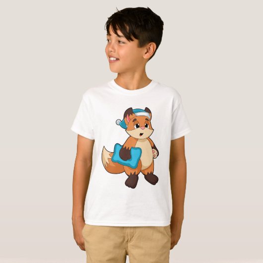 Fox met Nightcap T-shirt (Voorkant volledig)