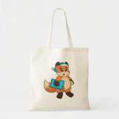 Fox met Nightcap Tote Bag (Voorkant)