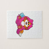 Fox met Pillow en Blanket Legpuzzel (Horizontaal)