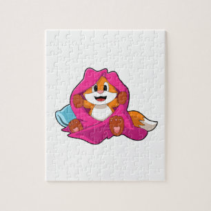 Fox met Pillow en Blanket Legpuzzel