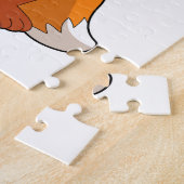 Fox met Pizza Legpuzzel (Zijkant)